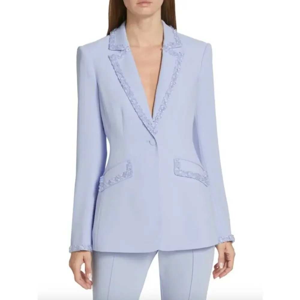CINQ À SEPT Kayden Bead Detail Blazer Size 4